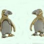 14 kt Gold Penguin Earrings
