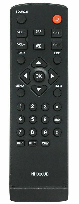 NH000UD Replace Remote for LC320EMX LC320EMFX LC195EMX LC195SLX Emerson TV