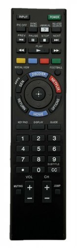 New Replacement Remote RMT-TX102U For Sony Bravia TV KDL-55W790B KDL-60W850B