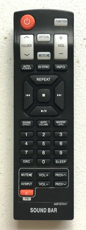 LG Soundbar NB3520A Remote AKB73575421