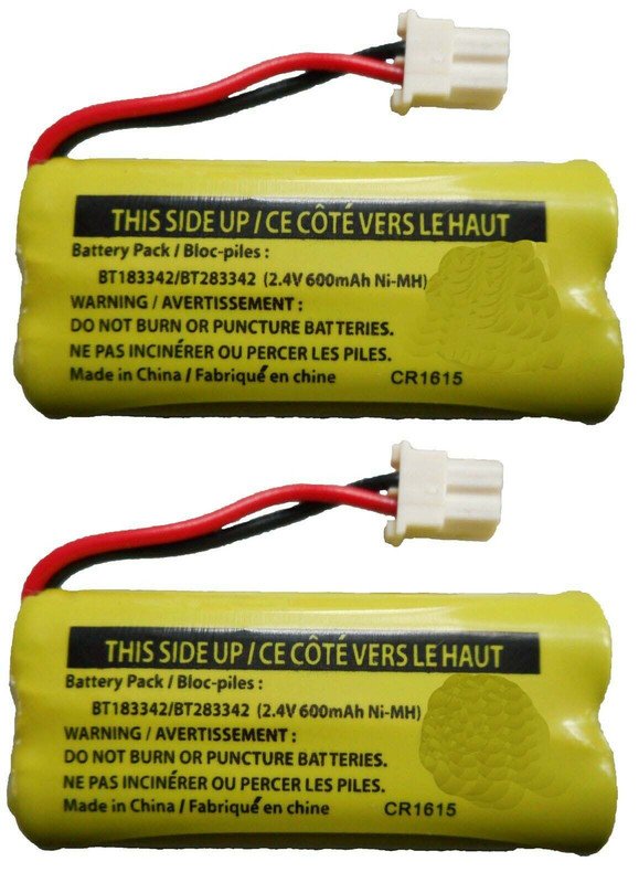 Battery CS6619 for Vtech AT&T Cordless Telephones (2-Pack)
