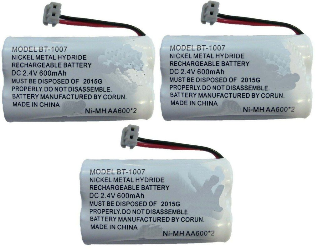 Uniden GE-TL26602 NiMH Rechargeable Cordless Telephone Battery (3-Pack)