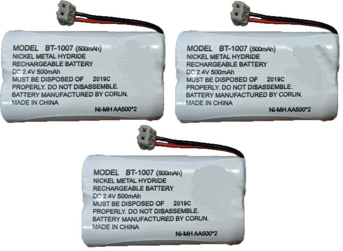 Uniden DECT 6.0 Phone DECT1480-3 500mAh 2.4V Rechargeable Phone Battery (3-Pack)