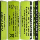 AT&T 5.8GHz Cordless Telephone E5860 Batteries 4-Pack