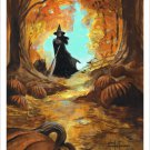 THE WITCH WALK! Halloween Horror Mike Hoffman Art Print SIGNED!