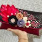 Red Python Snakeskin Women Clutch - Python Leather Party Women Clutch - Python Women Clutch Purse