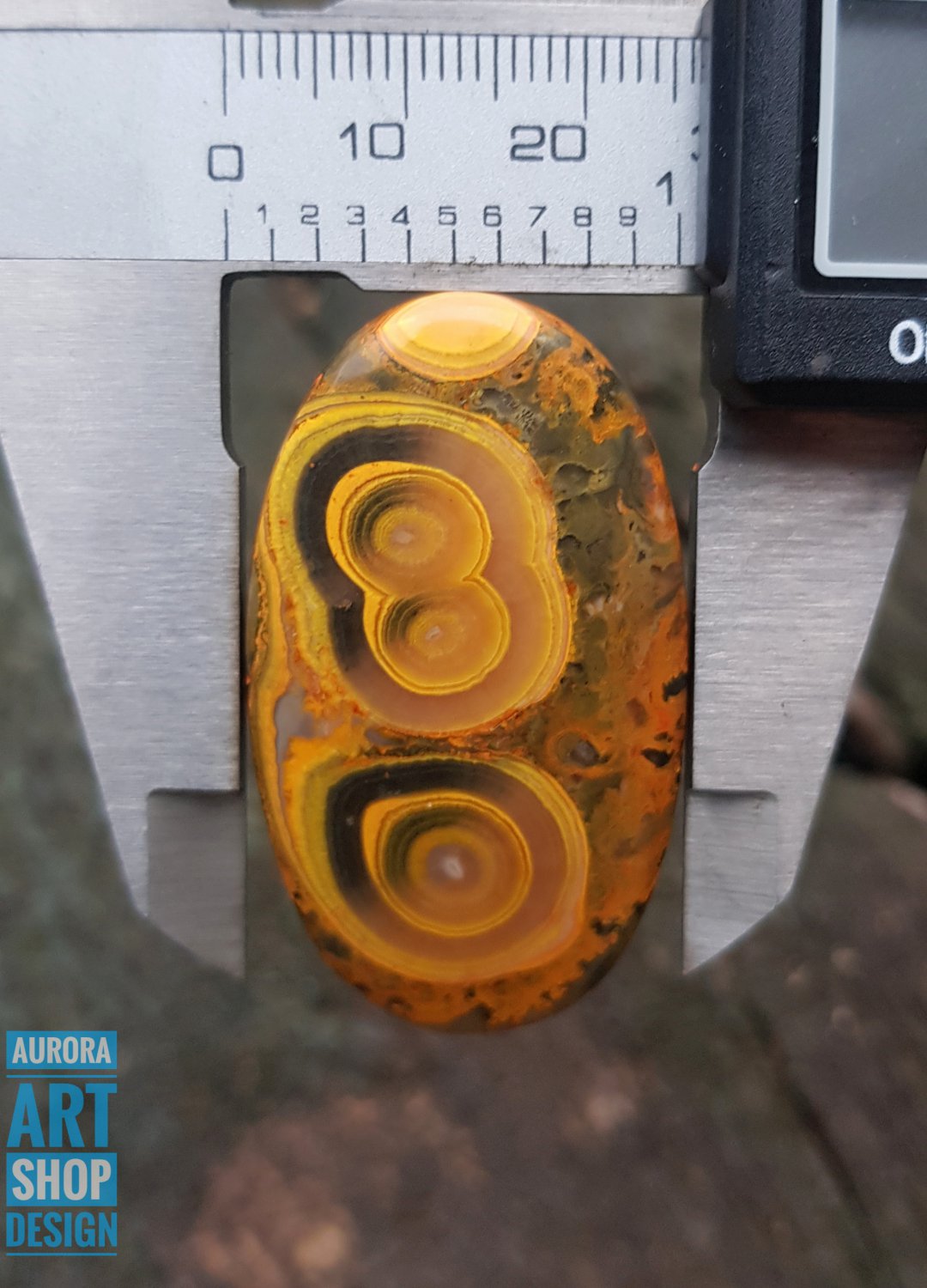 bumble bee jaspe cabochon