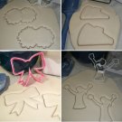 CHEERLEADING CHEERLEADER CHEER CAPTAIN TEAM SET OF 4 COOKIE CUTTERS BAKING TOOL 3D USA PR1489