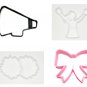 CHEERLEADING CHEERLEADER CHEER CAPTAIN TEAM SET OF 4 COOKIE CUTTERS BAKING TOOL 3D USA PR1489