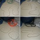 GOOFY OUTFIT COSTUME MICKEY MOUSE FRIEND SET OF 4 COOKIE CUTTERS BAKING TOOL 3D USA PR1482
