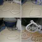 WATER VESSEL BOAT SHIP CRUISE CANOE SUBMARINE SAILBOAT SAIL SET OF 4 COOKIE CUTTERS 3D USA PR1477