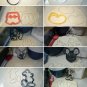 MICKEY MOUSE LOVER KIT CARTOON CHARACTER SET OF 10 COOKIE CUTTERS BAKING TOOL 3D USA PR1473