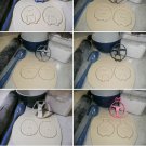 Round Chubby Puffy Animals Set of 6 Cookie Cutters USA PR1440