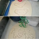 Jerry Garcia Dancing Teddy Bear 1960s Rock Music Set of 2 Cookie Cutters USA PR1439