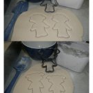 BOY AND GIRL SKELETON COSTUMES OUTLINES TRICK OR TREAT COOKIE CUTTER USA PR1386