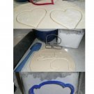 I LOVE YOU SLOWWW MUCH SLOW SLOTH HEART LOVE SET OF 3 COOKIE CUTTER USA PR1374