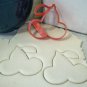 FRUIT BASKET SALAD ARRANGEMENT APPLE CHERRY BANANA COOKIE CUTTER USA PR1371