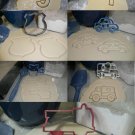 EMERGENCY FIRST 1ST RESPONDERS POLICE CAR BADGE COOKIE CUTTER USA PR1335