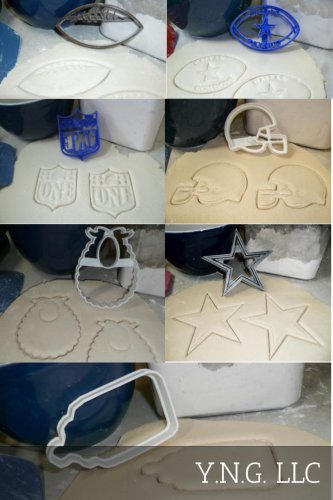 FIRST 1ST BIRTHDAY SHE HE IS ONE NFL LOGO DALLAS COWBOY COOKIE CUTTER USA PR1299