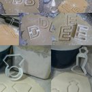 BRIDE LETTER KIT B R I D E DIAMOND RING WEDDING DRESS COOKIE CUTTER USA PR1283