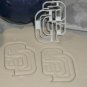 SAN DIEGO PADRES MLB TEAM SD LOGO BASEBALL MITT CAP BAT COOKIE CUTTER USA PR1273