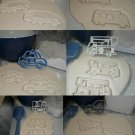 CITY TRUCKS KIT BUCKET TRUCK POLICE CAR AMBULANCE FIRE CCOOKIE CUTTER USA PR1258