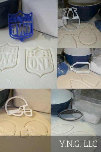 FIRST 1ST BIRTHDAY SHE HE IS ONE NFL LOGO FOOTBALL THEM COOKIE CUTTER USA PR1240