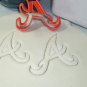 ATLANTA BRAVES MLB TEAM A LOGO BASEBALL MITT CAP BAT COOKIE CUTTER USA PR1233