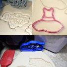 RACECARS OR RUFFLES GENDER REVEAL HE OR SHE BOY GIRL RACE COOKIE CUTTER PR1206
