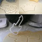 GUITARS OR GLITTER GENDER REVEAL HE OR SHE BOY GIRL GUITAR COOKIE CUTTER PR1205