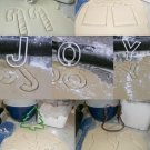JOY J O Y LETTERS CHRISTMAS TREE BELL PRESENT GIFT CANDY COOKIE CUTTER PR1190