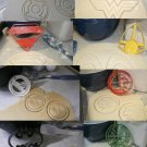 JUSTICE LEAGUE XL SUPERHEROES DC COMICS CHARACTERS LOGO BAT COOKIE CUTTER PR1181