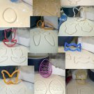 EASTER PASCHA CELEBRATION SPRING EGG BASKET BUNNY EARS COOKIE CUTTER PR1177