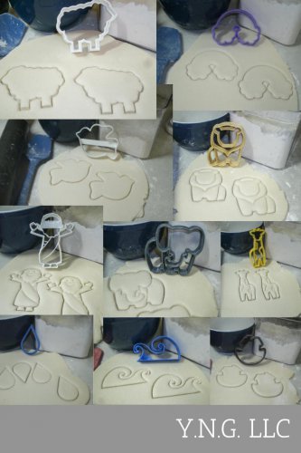 Noahs Ark Animals Rainbow Flood Story Bible Set Of 10 Cookie Cutters USA PR1169