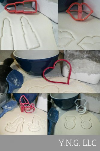 Kissing The Single Life Goodbye Bachelorette Set Of 5 Cookie Cutters USA PR1167
