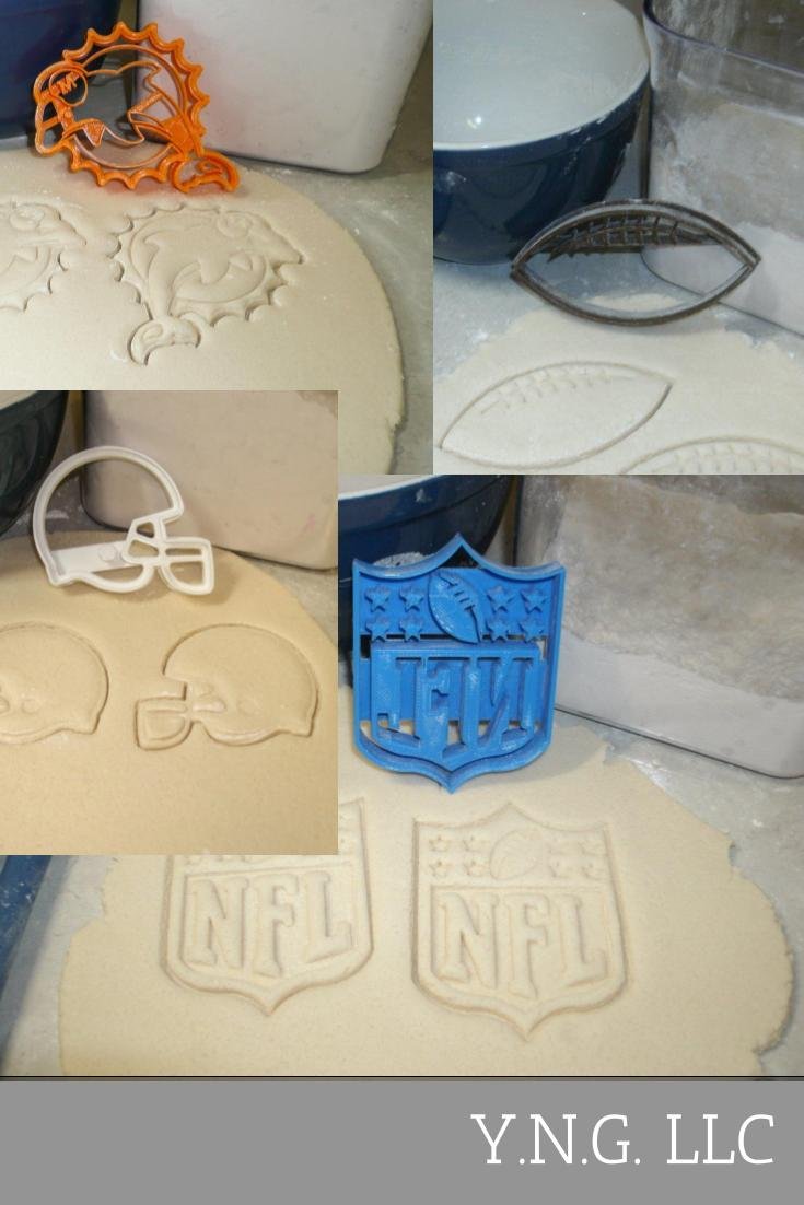 Miami Dolphins NFL Football Logo Set Of 4 Cookie Cutters USA PR1140