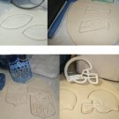 Seattle Seahawks NFL Football Logo Set Of 4 Cookie Cutters USA PR1132