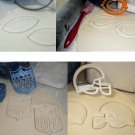 Chicago Bears NFL Football Logo Set Of 4 Cookie Cutters USA PR1129