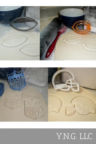 Chicago Bears NFL Football Logo Set Of 4 Cookie Cutters USA PR1129