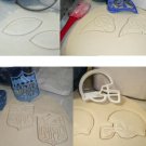 LA Los Angeles Rams NFL Football Logo Set Of 4 Cookie Cutters USA PR1128