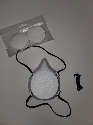 Reusable Comfortable Face Mask & Filter ( WHITE ) Made in USA PR3521