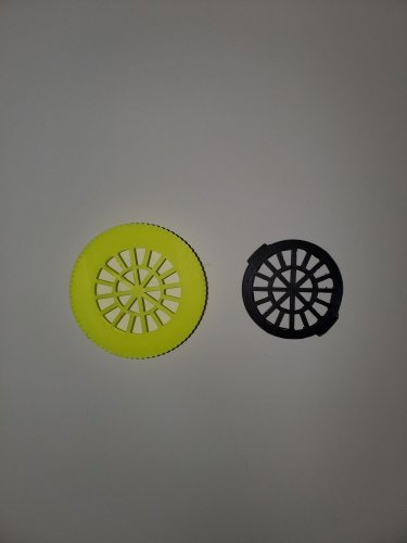 Filter Insert and Housing Cover for Face Mask ( YELLOW ) USA PR3535