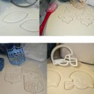 New Orleans Saints NFL Football Logo Set Of 4 Cookie Cutters USA PR1125