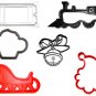 Polar Express Train Ride Christmas Movie Set Of 6 Cookie Cutters USA PR1122