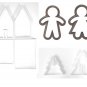 3D Gingerbread Village Christmas Holiday Set Of 4 Cookie Cutters USA PR1116