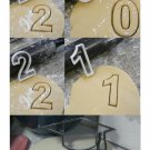 Graduation Year 2021 Numbers Cap Tassel Set Of 5 Cookie Cutters USA PR1113