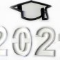 Graduation Year 2021 Numbers Cap Tassel Set Of 5 Cookie Cutters USA PR1113