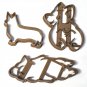 Corgi Dogs Pup Puppy Playing Sleeping Butt Set Of 3 Cookie Cutters USA PR1109