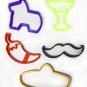 Cinco De Mayo Fiesta Pi&Atilde;&plusmn;ata Sombrero Set Of 5 Cookie Cutters USA PR1103