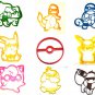 Pokemon Master Kit Pikachu Pokeball Set Of 9 Cookie Cutters USA PR1099